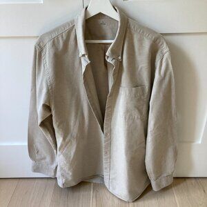 Muji gray long-sleeved shirt